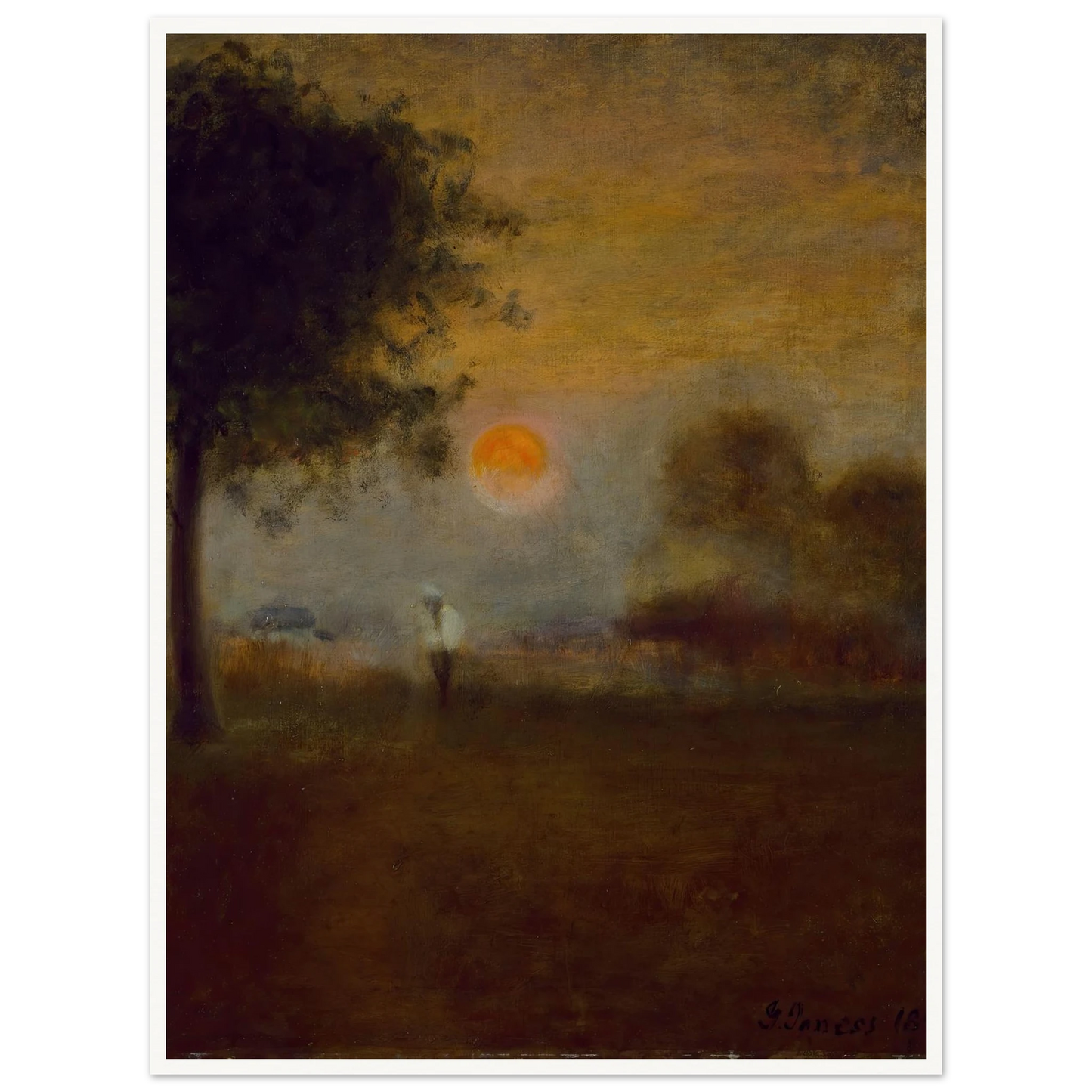 Moonrise (1891) Art Print | George Inness-Quipham Collections