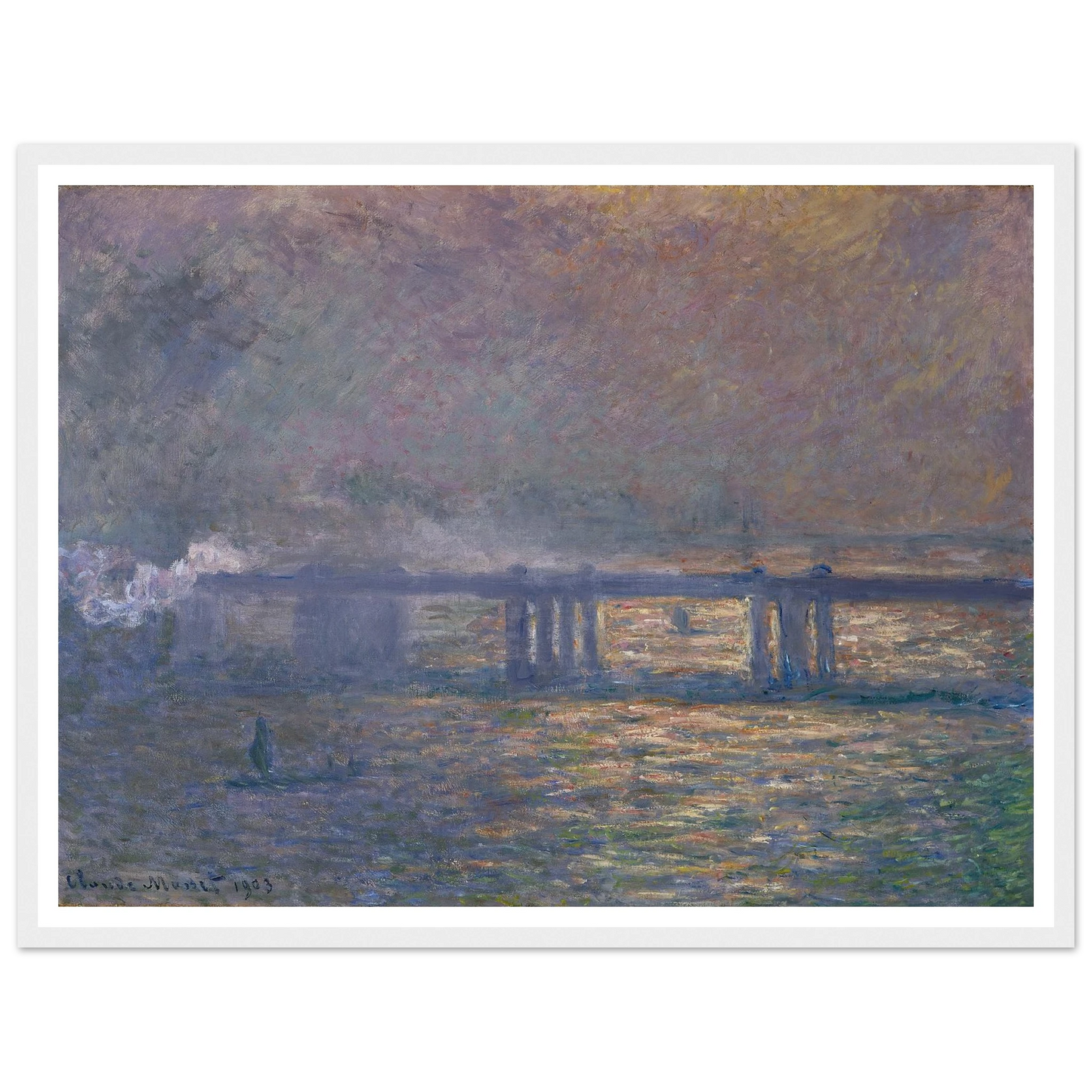 Charing Cross Bridge (1903) Art Print | Claude Monet-Quipham Collections