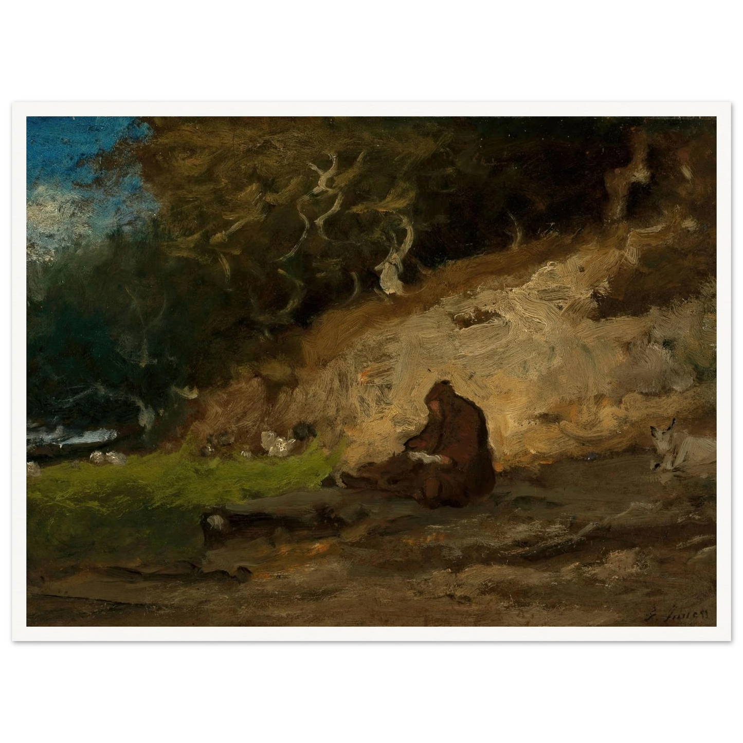 The Hermit (circa 1883-85) Art Print | George Inness-Quipham Collections