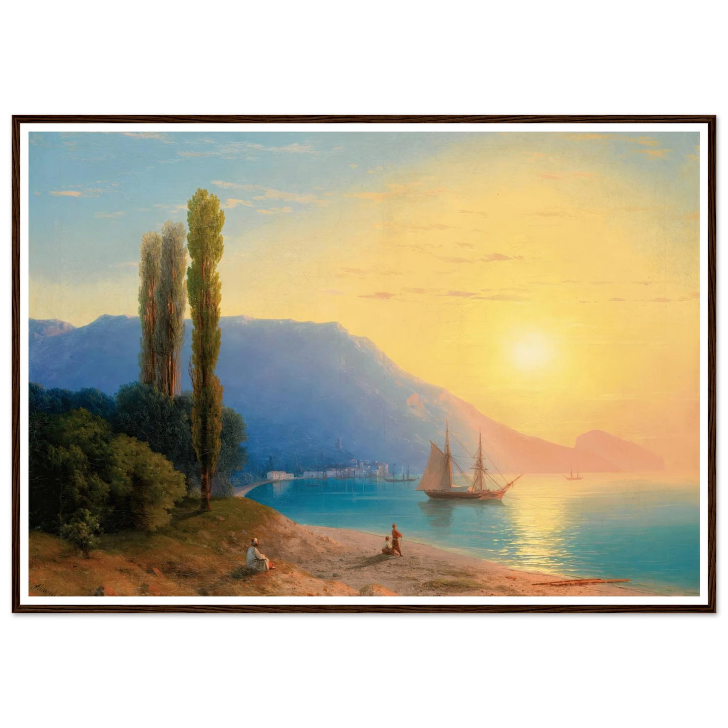 Sunset Over Yalta (1861) Art Print | Ivan Konstantinovich Aivazovsky-Quipham Collections