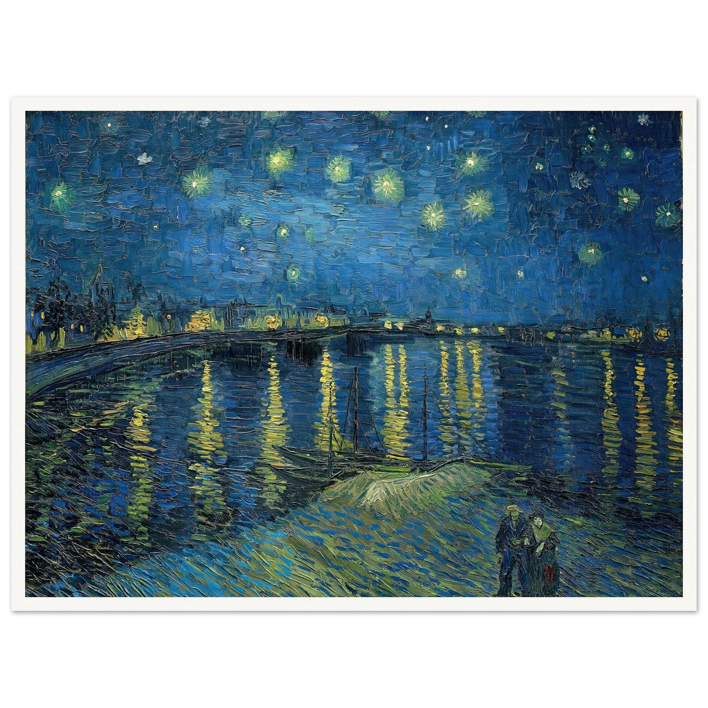 Starry Night Over the Rhone (1888) Art Print | Vincent van Gogh-Quipham Collections