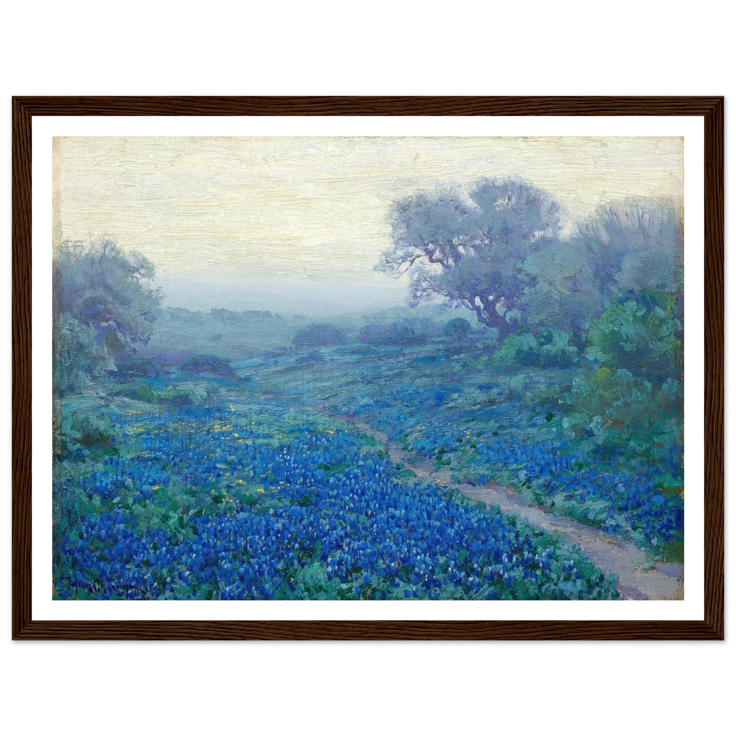 Bluebonnets at Sunrise (1917) Art Print | Julian Onderdonk-Quipham Collections