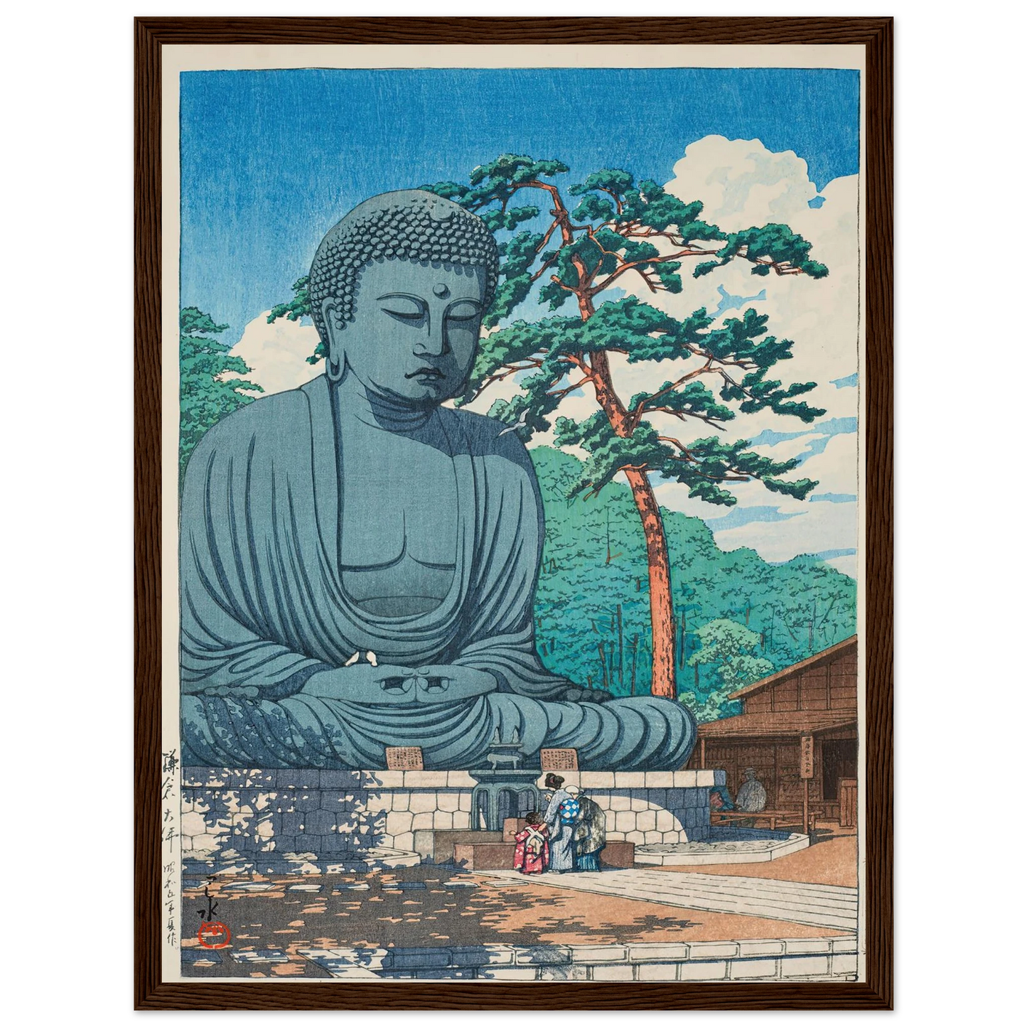 Kamakura daibutsu (The Great Buddha at Kamamura) (1930) Art Print | Kawase Hasui-Quipham Collections
