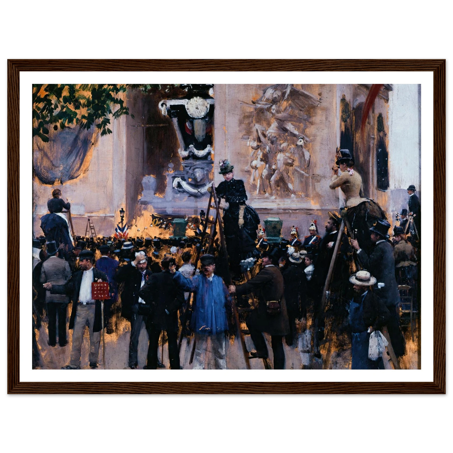 Les funérailles de Victor Hugo, place de l’Étoile (1er juin 1885) (1885) Art Print | Jean Beraud-Quipham Collections