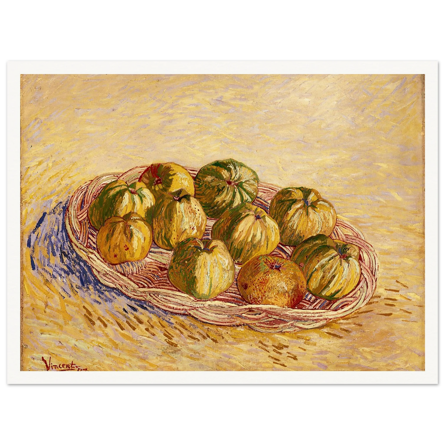 Still Life, Basket of Apples (1887) Art Print | Vincent van Gogh-Quipham Collections