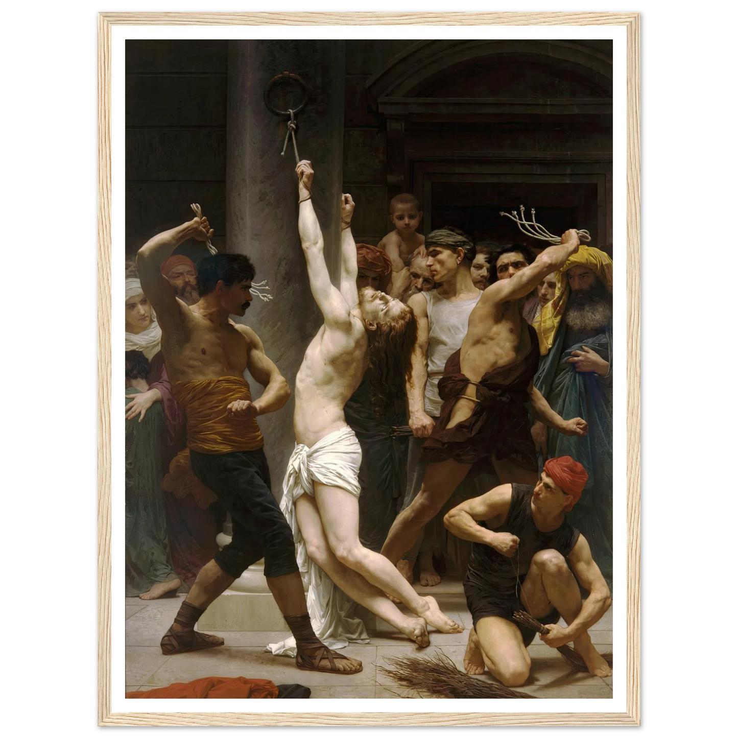 The Flagellation of Our Lord Jesus Christ (1880) Art Print | William Bouguereau-Quipham Collections