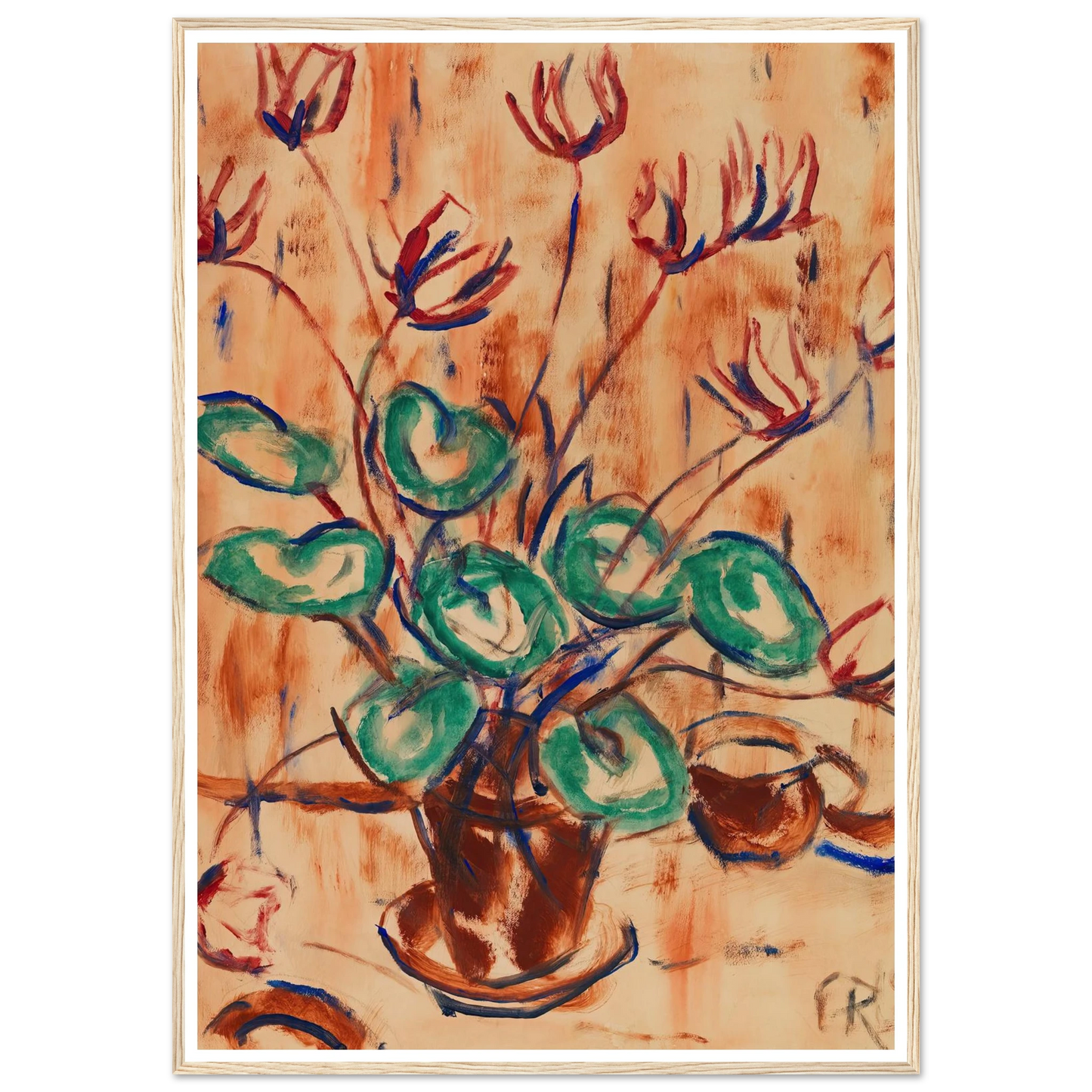 Alpenveilchen (1918) Art Print | Christian Rohlfs-Quipham Collections