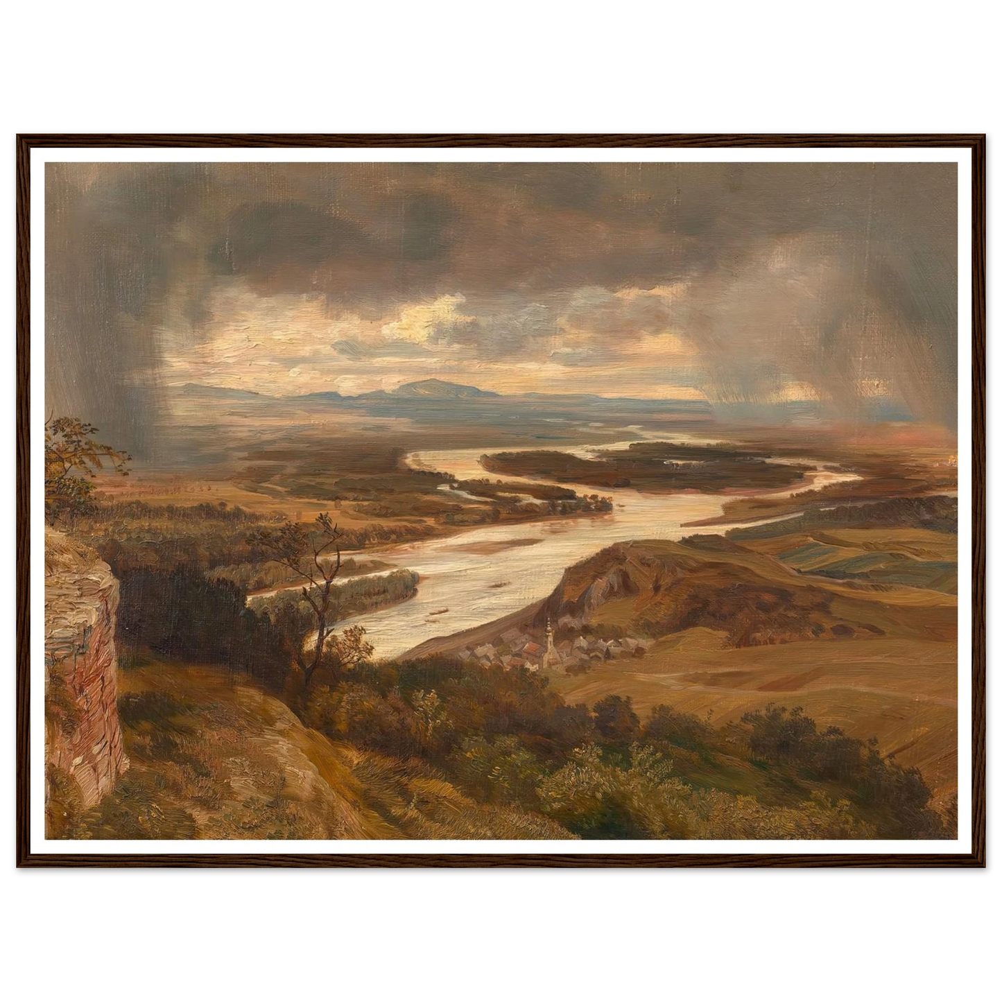 Die Donauauen bei Wien (ca. 1870) Art Print | Josef Hoffmann-Quipham Collections