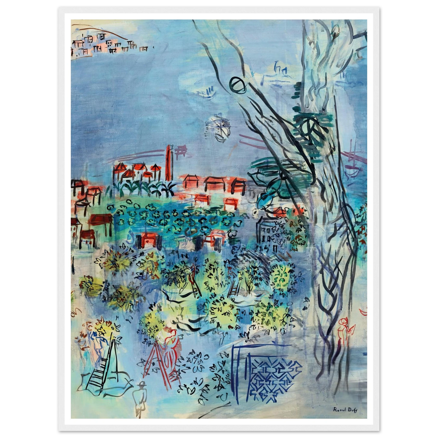 Etude pour Golfe-Juan (1926) Art Print | Raoul Dufy-Quipham Collections