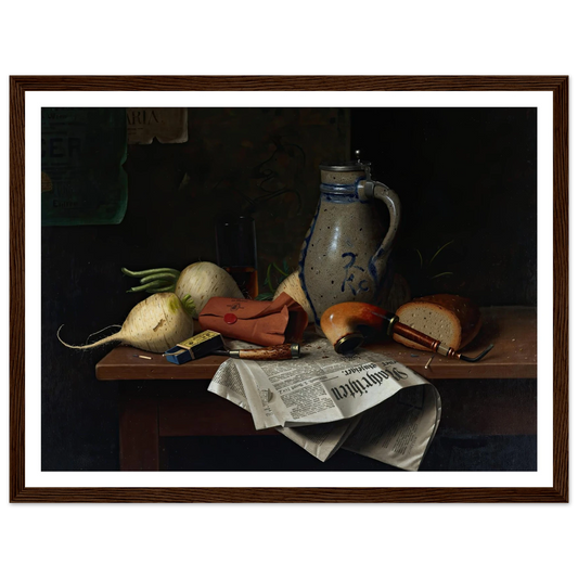Munich Still Life (1882) Art Print | William Michael Harnett-Quipham Collections
