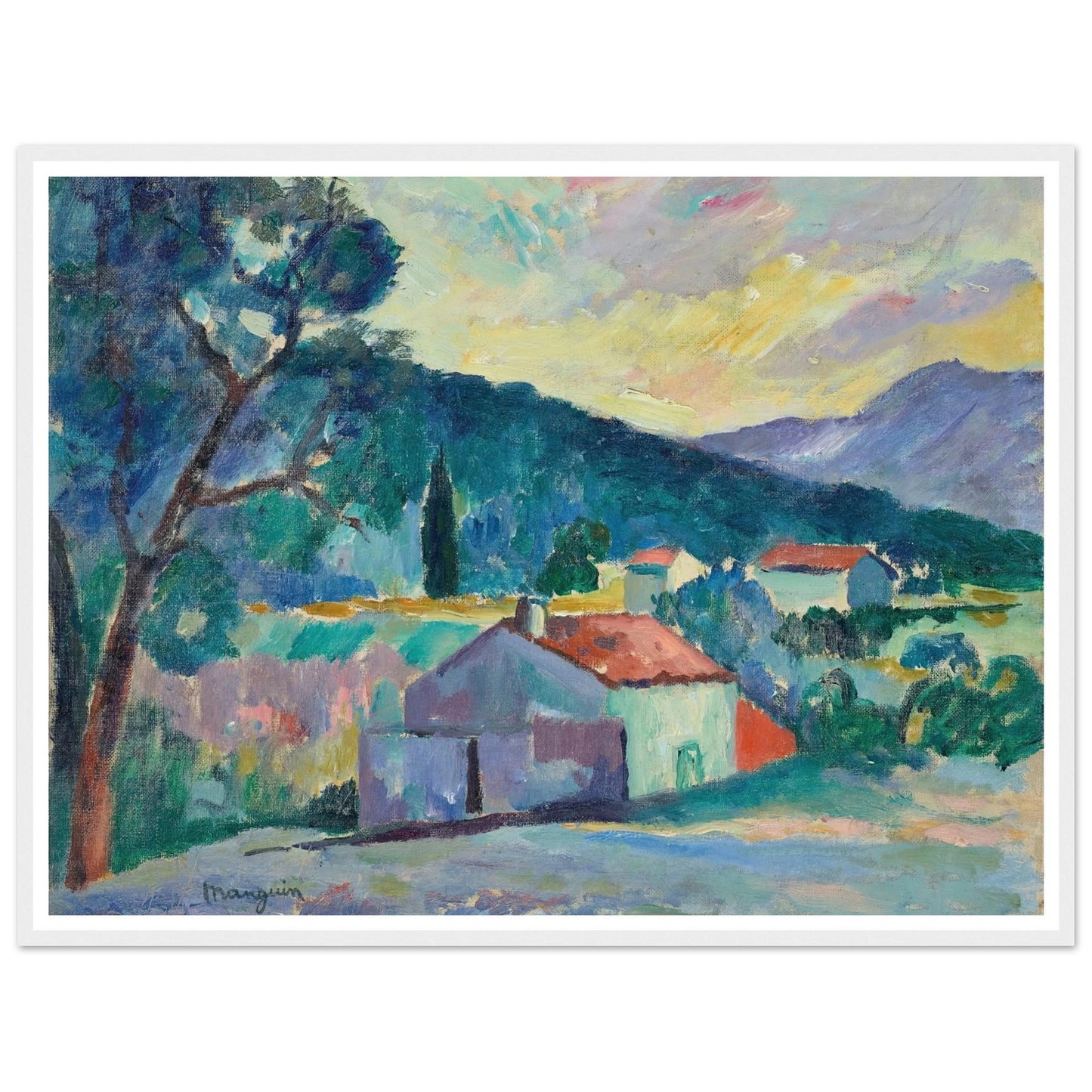 Le Mas à Saint-Tropez (1905) Art Print | Henri Manguin-Quipham Collections