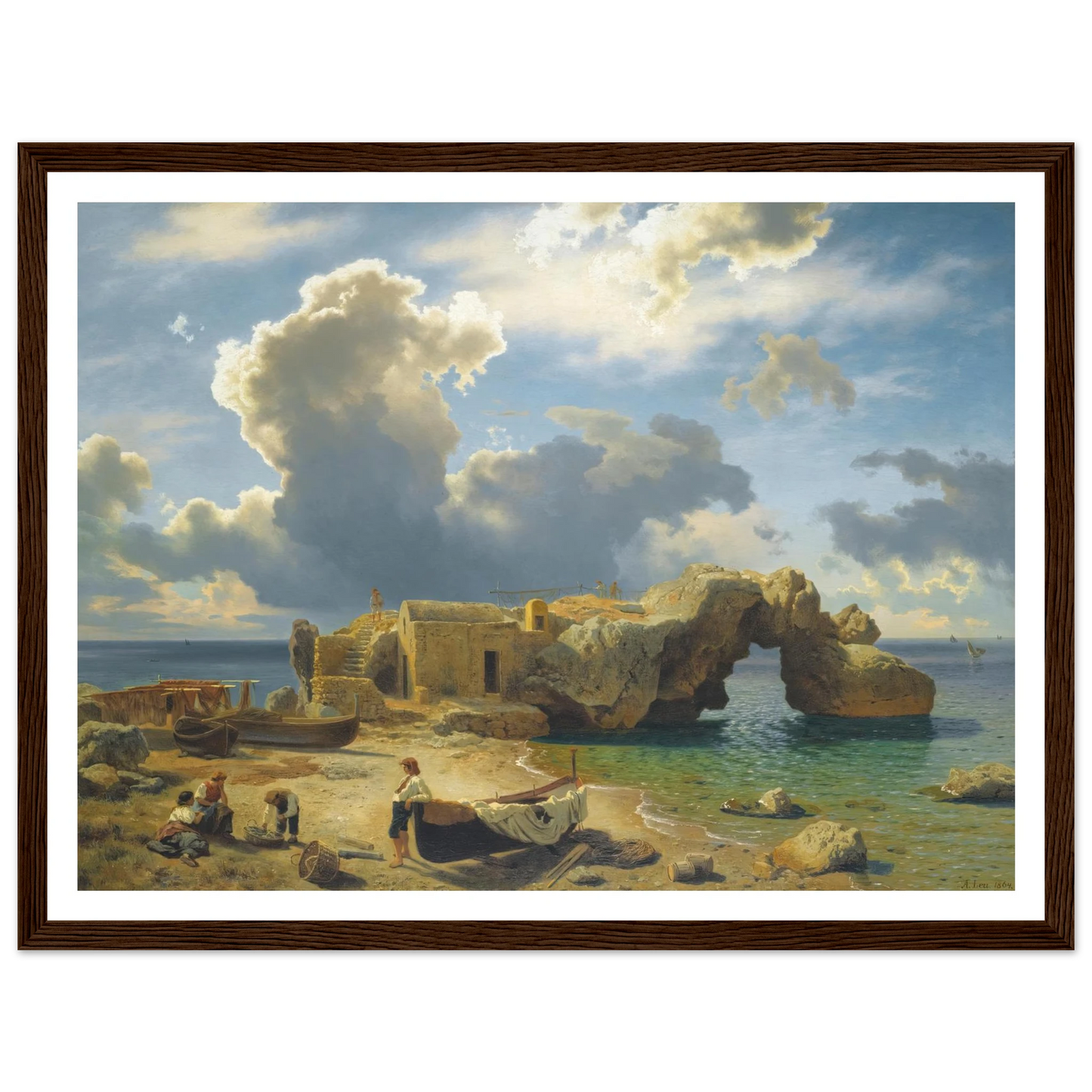 Capri ( 1864) Art Print | August Wilhelm Leu-Quipham Collections