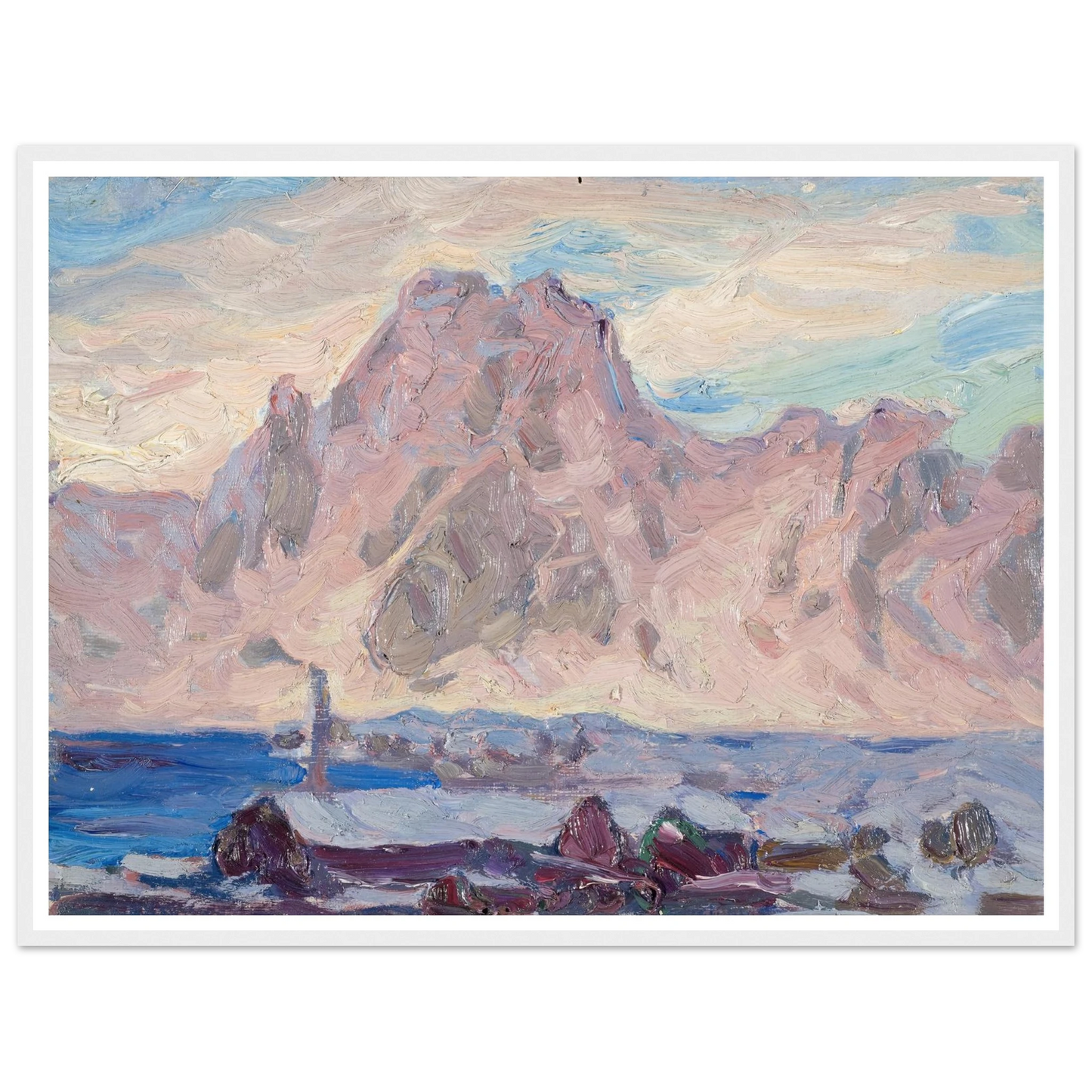 Lofoten in Violet. Study (1934) Art Print | Anna Boberg-Quipham Collections