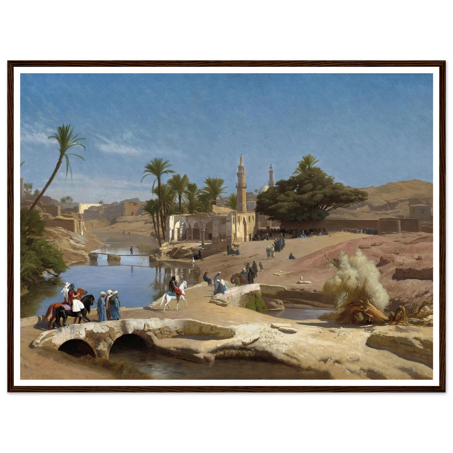 View of Medinet El-Fayoum (c. 1868-1870) Art Print | Jean Leon Gerome-Quipham Collections
