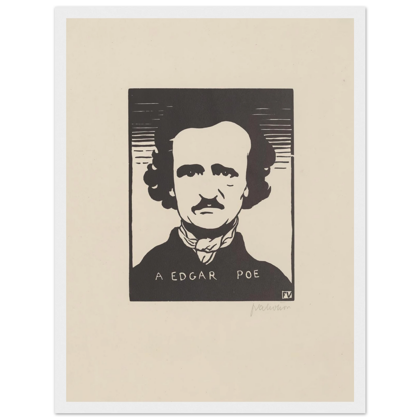 A Edgar Poe (1894) Art Print | Felix Vallotton-Quipham Collections