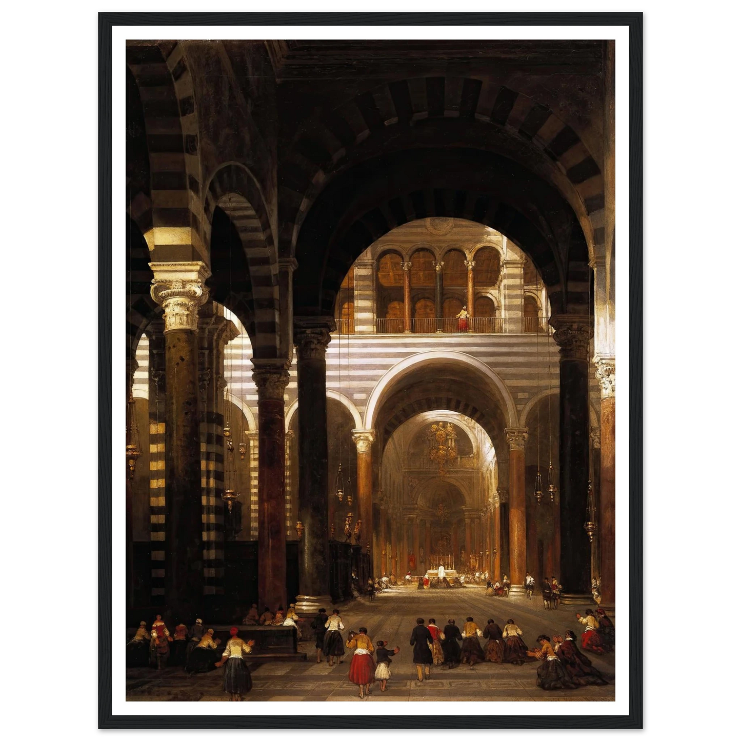 Interior of the Cathedral, Pisa. (1859) Art Print | David Roberts-Quipham Collections