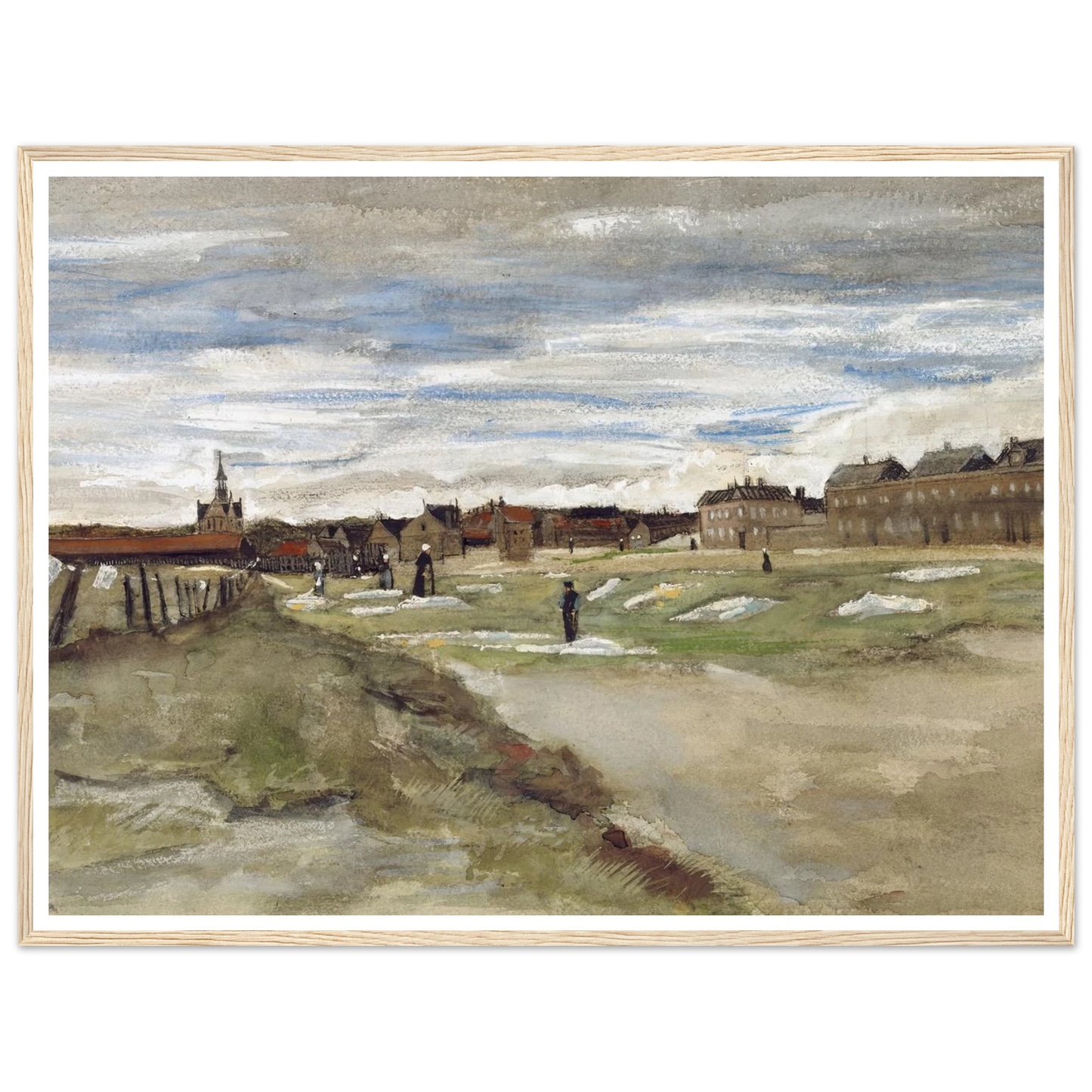 Bleachery at Scheveningen (1882) Art Print | Vincent van Gogh-Quipham Collections