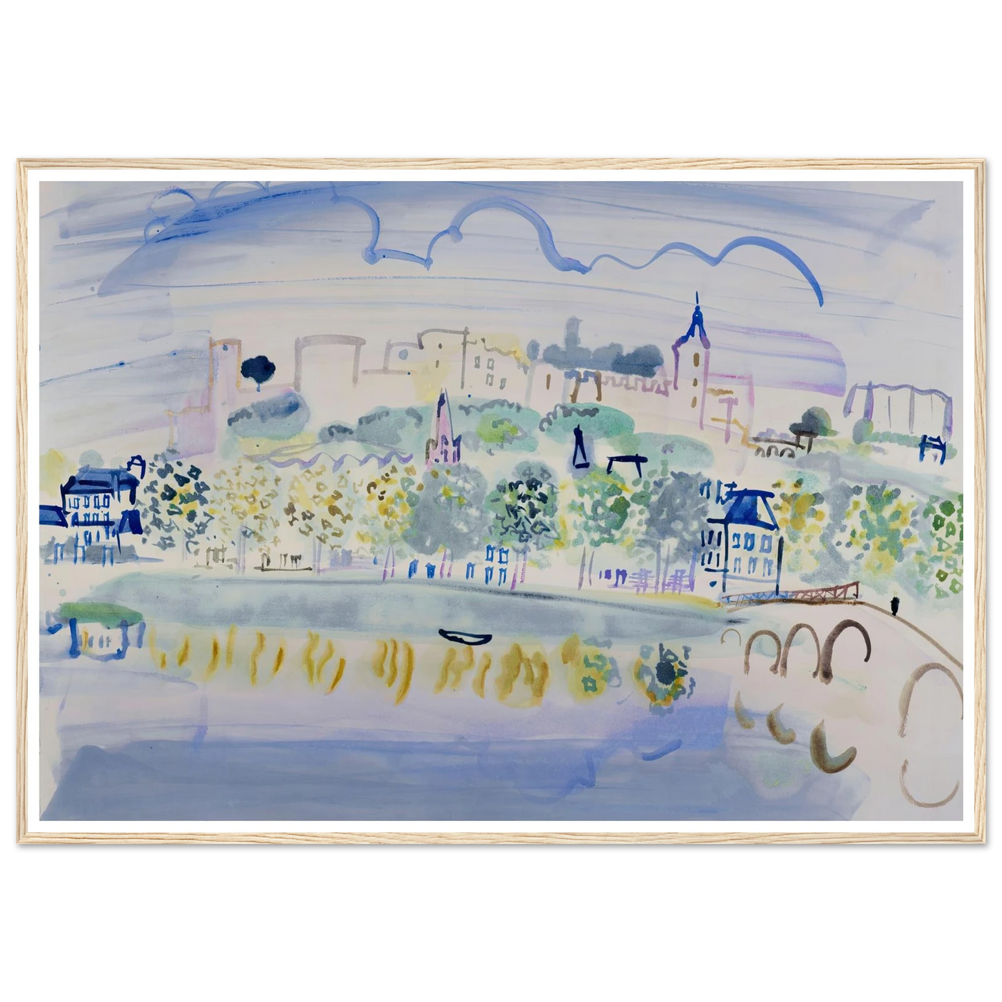 Chinon (Quinone) (1938) Art Print | Raoul Dufy-Quipham Collections