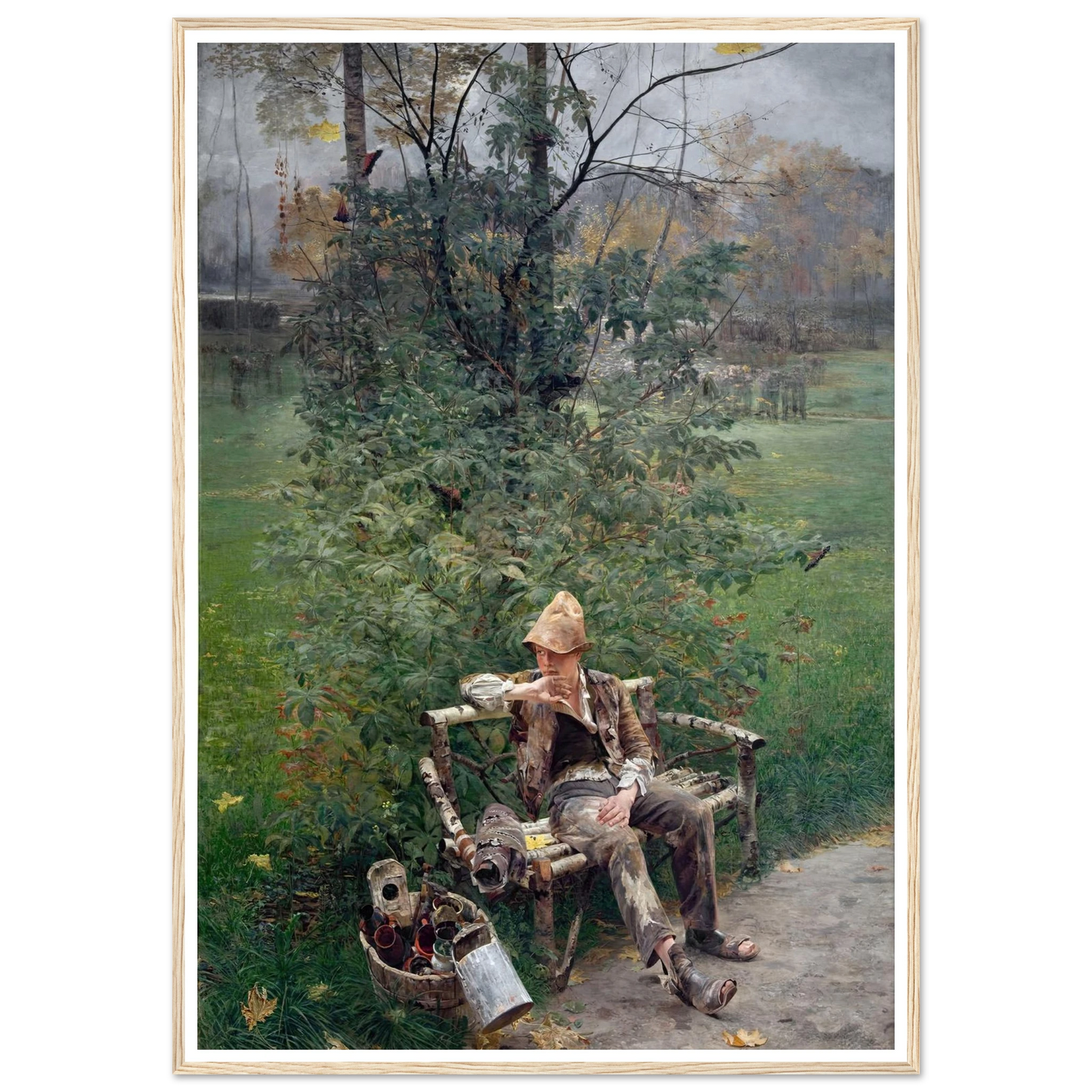 A Painter’s Apprentice (1890) Art Print | Jacek Malczewski-Quipham Collections