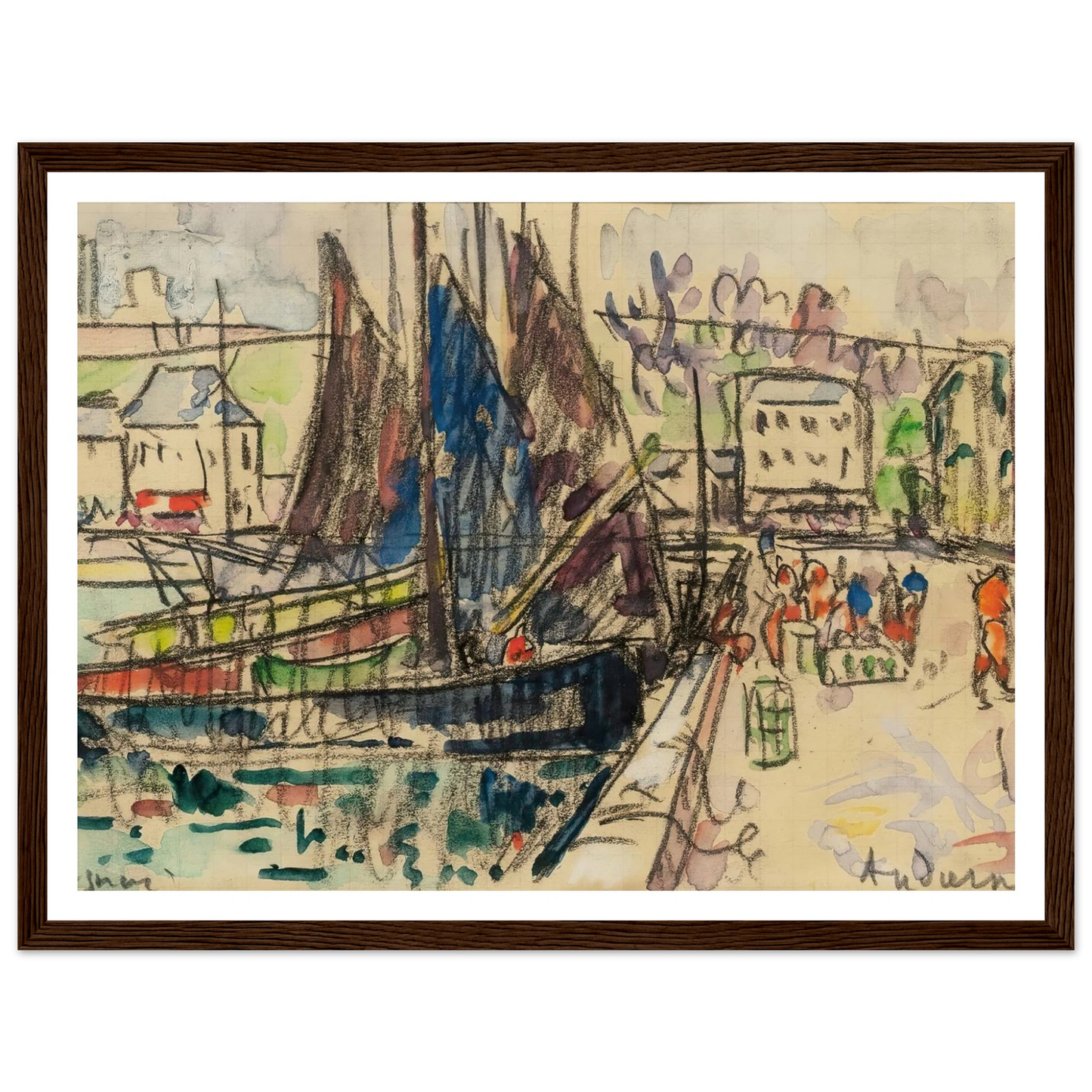 Audierne (1927) Art Print | Paul Signac-Quipham Collections