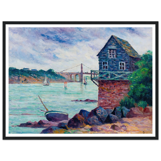Lézardrieux, Le Pont Suspendu Art Print | Maximilien Luce-Quipham Collections