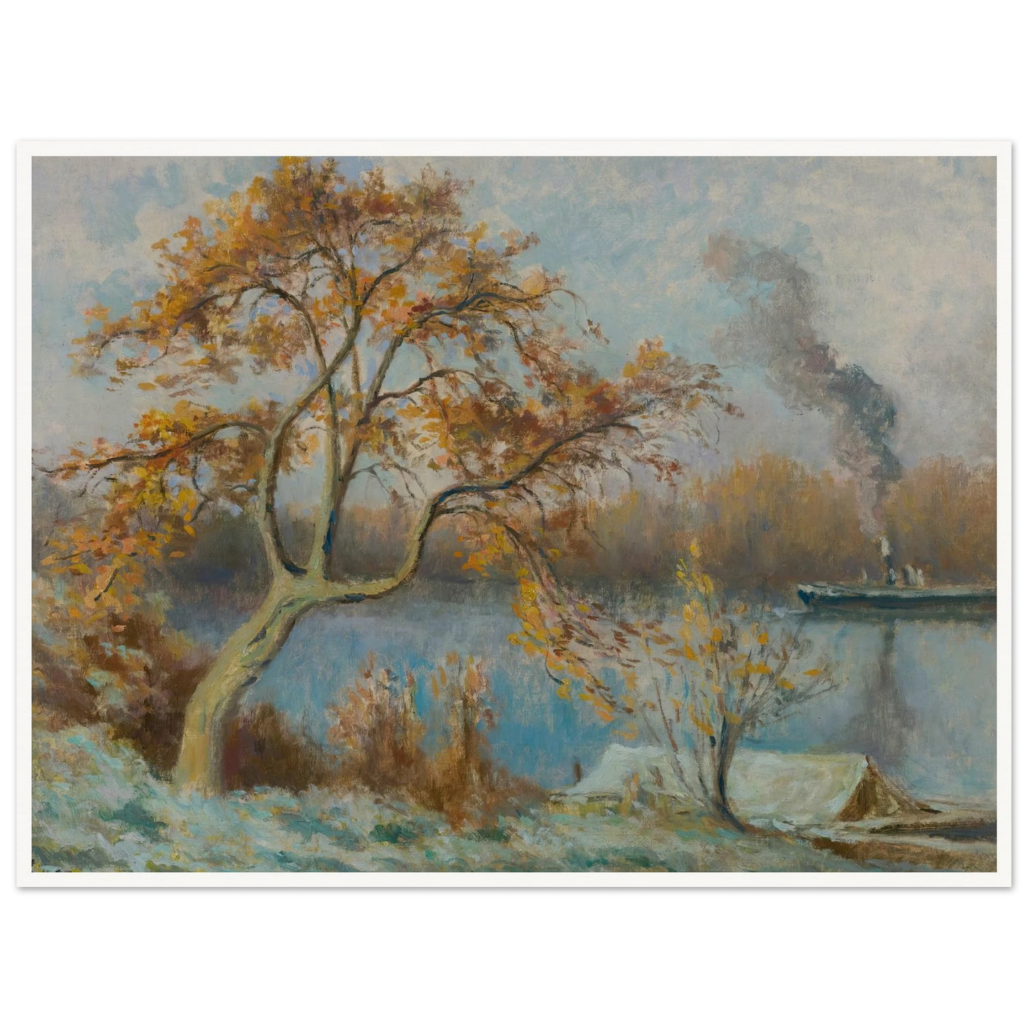 Les Bords De Seine Au Printemps (circa 1920) Art Print | Maximilien Luce-Quipham Collections