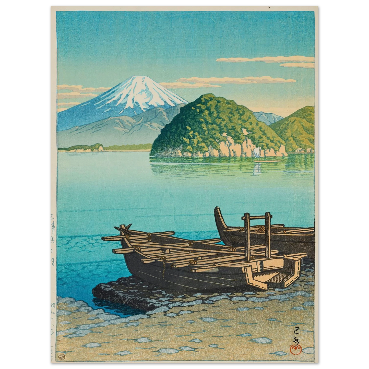 Mitohama no asa (Morning at Mitohama) (1953) Art Print | Kawase Hasui-Quipham Collections