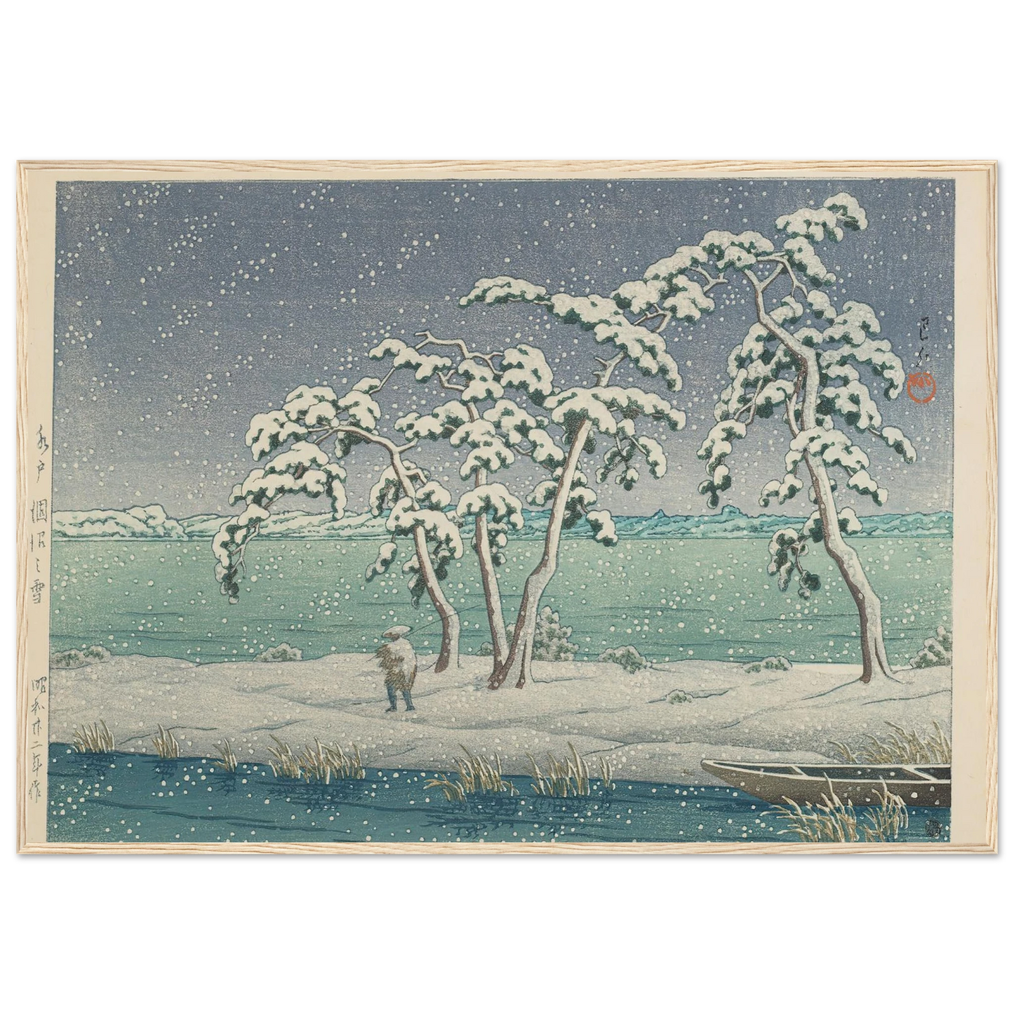Mito Hinuma no yuki (Snow at Hinuma Swamp in Mito) (1947) Art Print | Kawase Hasui-Quipham Collections