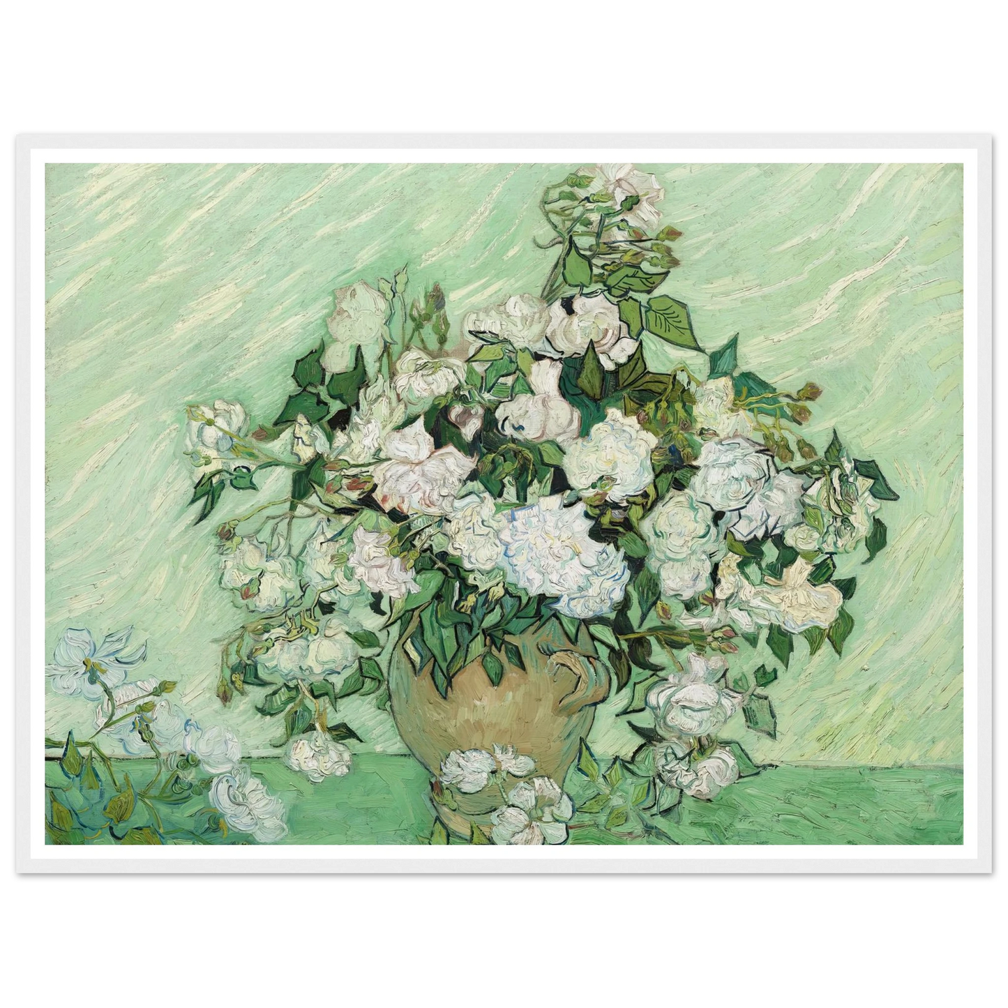 Roses (1890) Art Print | Vincent van Gogh-Quipham Collections