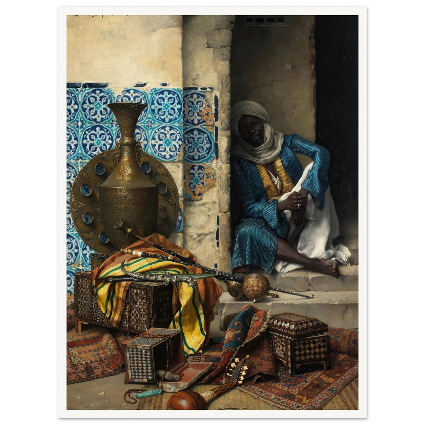 A Dealer in Artefacts (1887) Art Print | Ludwig Deutsch-Quipham Collections