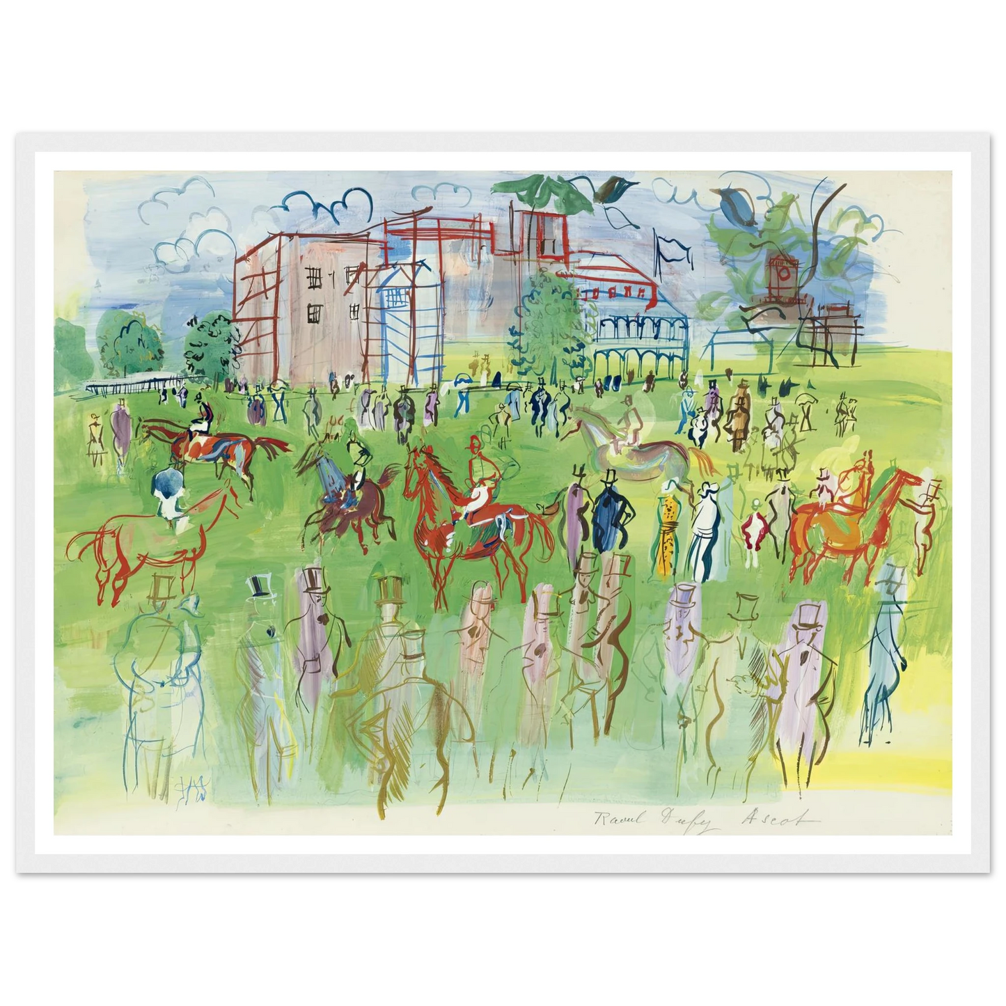 Avant le départ, Ascot Art Print | Raoul Dufy-Quipham Collections