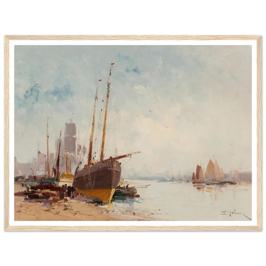 Bateaux au port Art Print | Eugene Galien Laloue-Quipham Collections