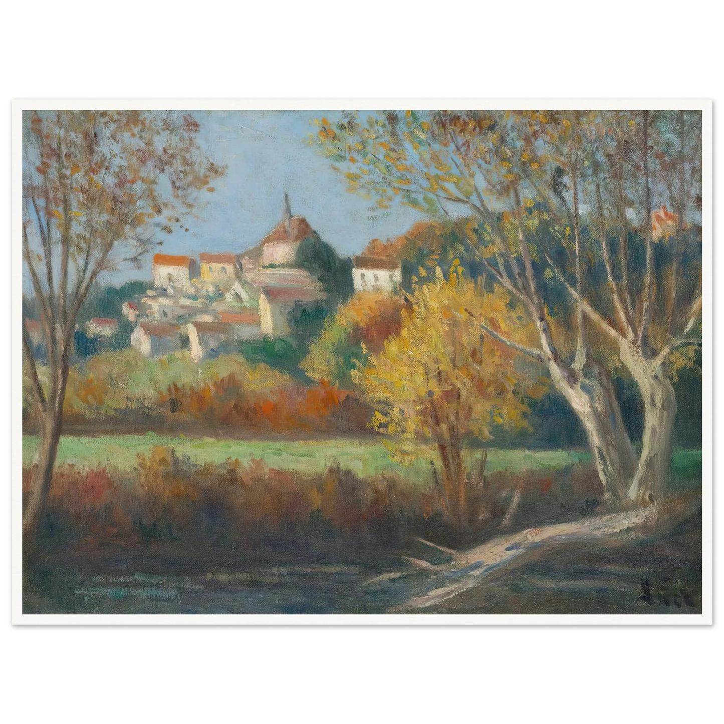 Rolleboise, Le Village Art Print | Maximilien Luce-Quipham Collections
