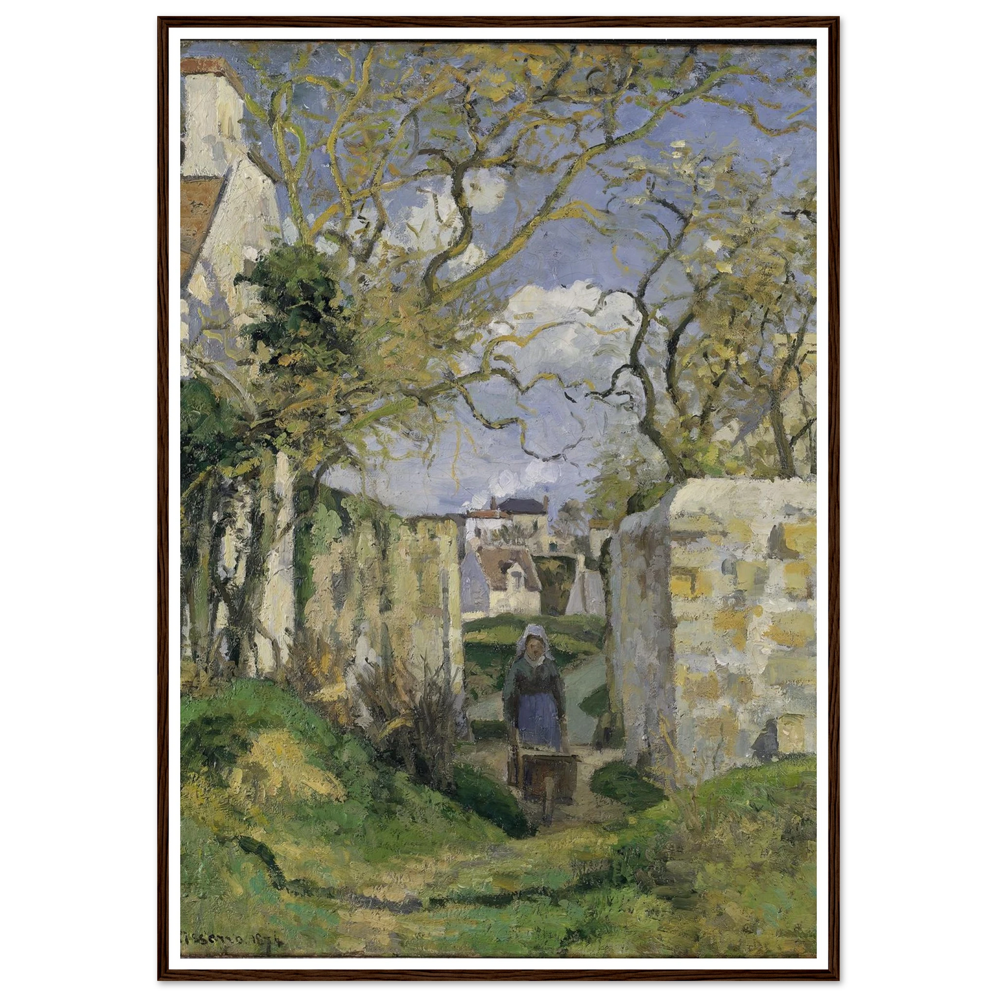 Landscape from Pontoise (1874) Art Print | Camille Pissarro-Quipham Collections