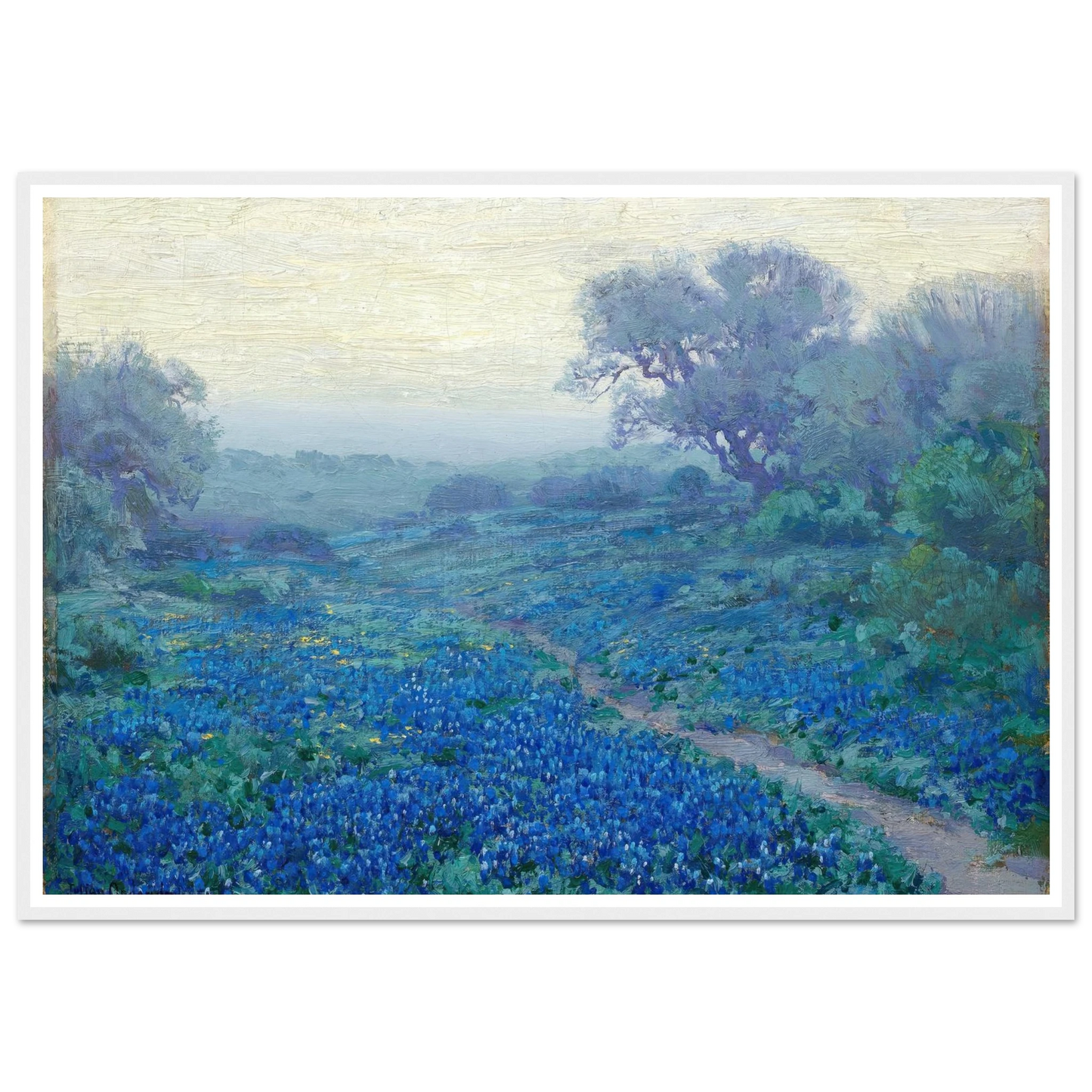 Bluebonnets at Sunrise (1917) Art Print | Julian Onderdonk-Quipham Collections