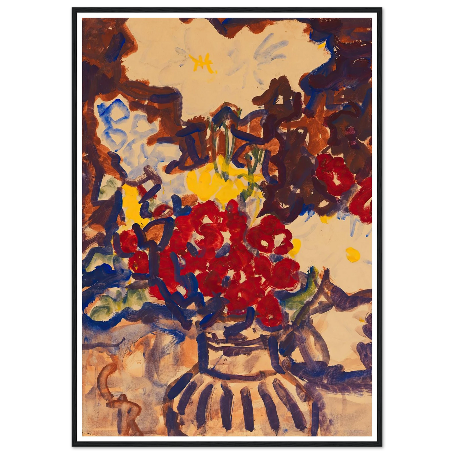 Bunter Sommerblumenstrauß (1915) Art Print | Christian Rohlfs-Quipham Collections