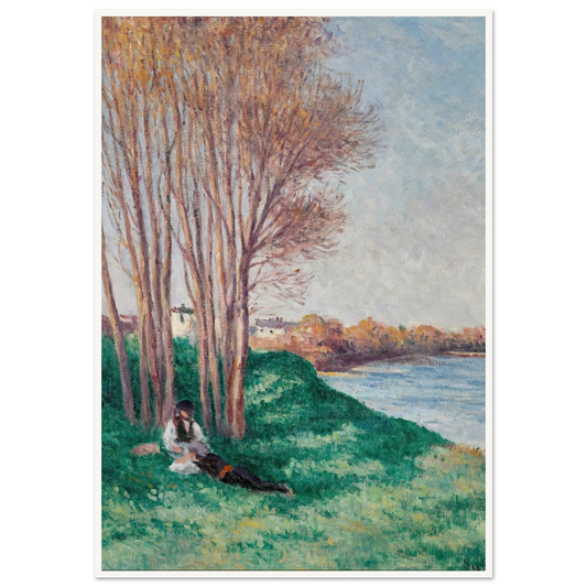 Le Repos sur les Bords de la Loire à Saint-Ay (circa 1910-12) Art Print | Maximilien Luce-Quipham Collections