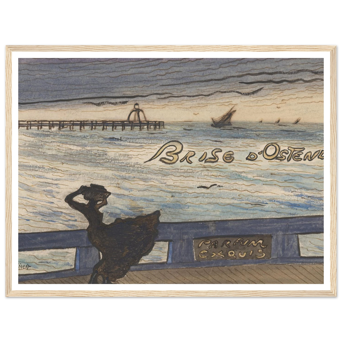 Brise d’Ostende. Parfum exquis (1900-1901) Art Print | Leon Spilliaert-Quipham Collections