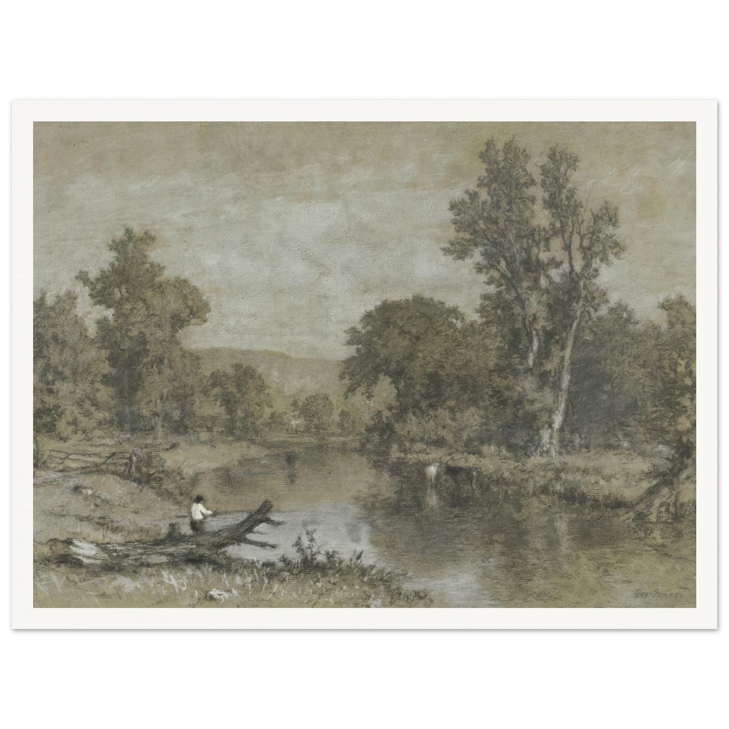 Milton, New York (ca. 1856) Art Print | George Inness-Quipham Collections