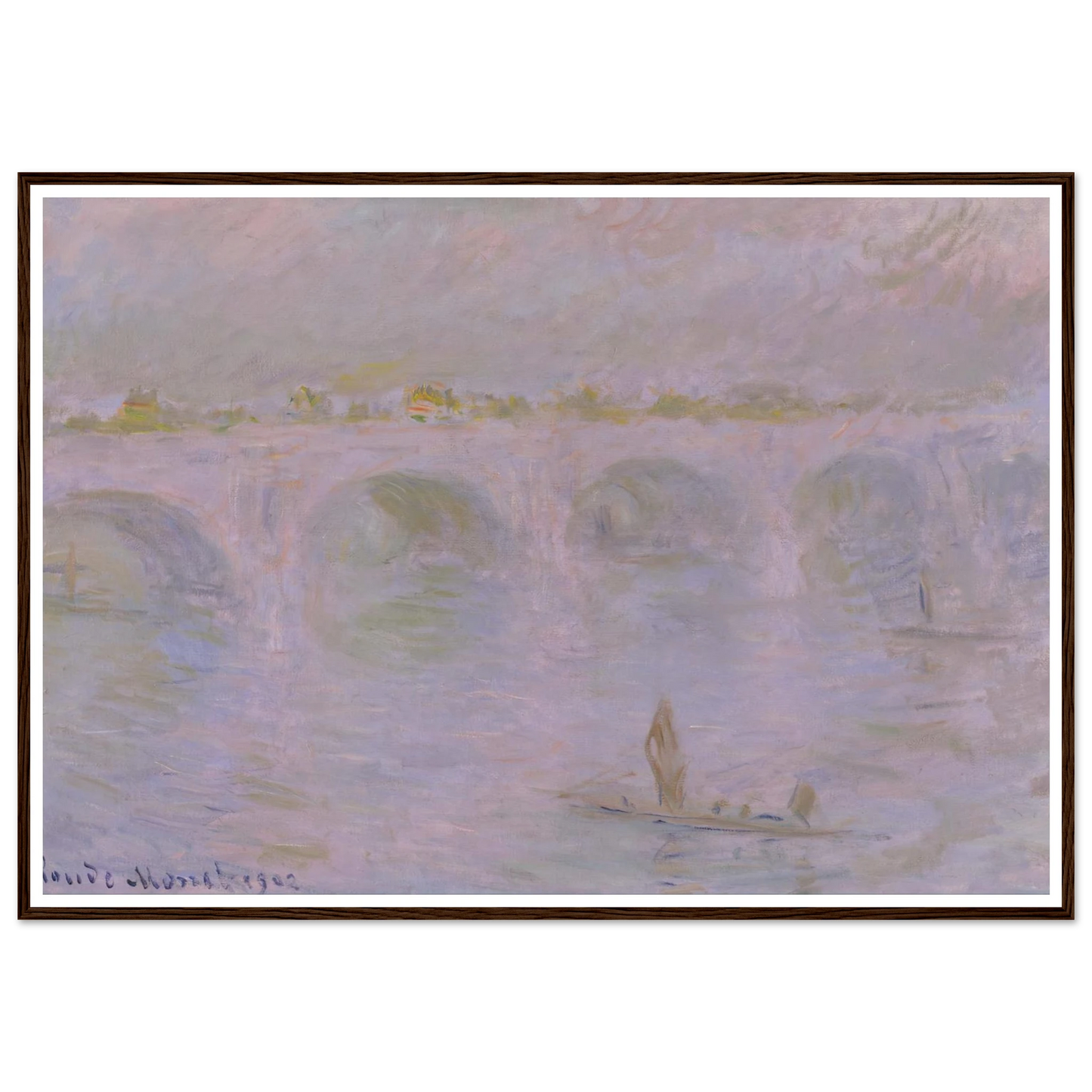 Waterloo Bridge in London (1902) Art Print | Claude Monet-Quipham Collections