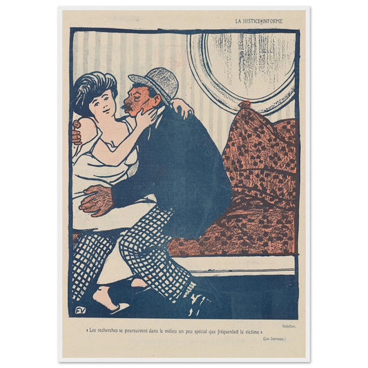 10 octobre 1903. Art Print | Felix Vallotton - Framed Poster - 30x40 cm / 12x16″ - Black frame