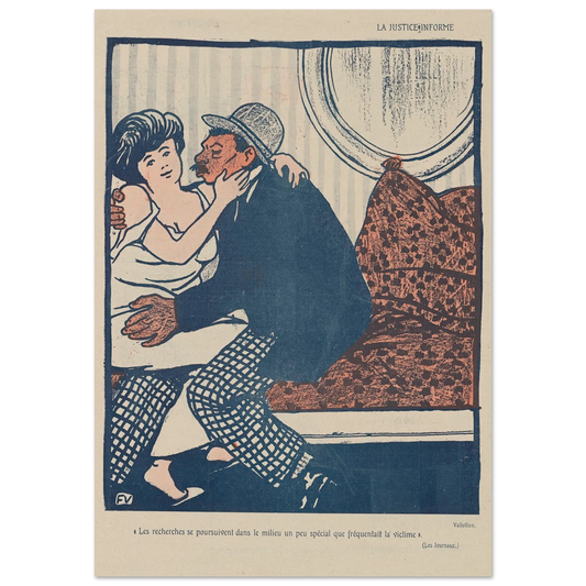 10 octobre 1903. Art Print | Felix Vallotton - Framed Poster - 30x40 cm / 12x16″ - Black frame
