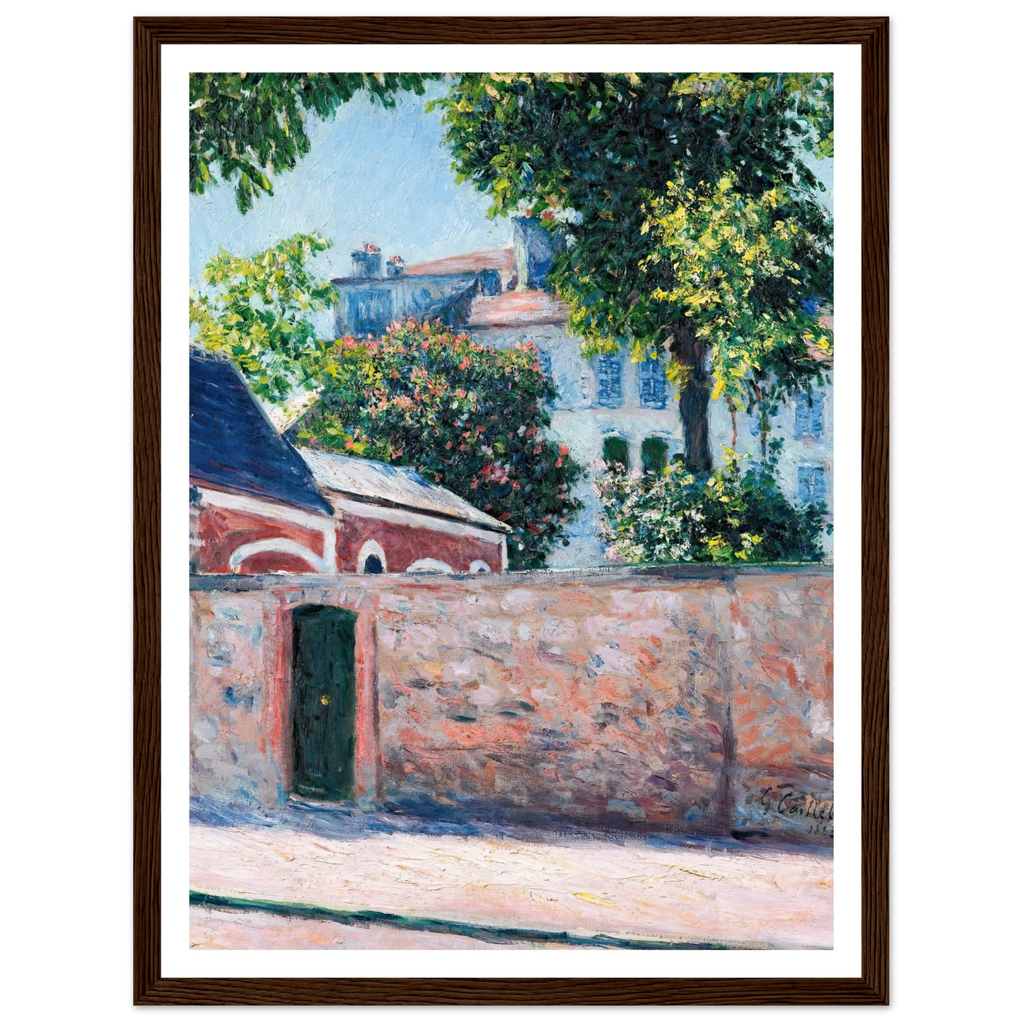 Maisons À Argenteuil (1883) Art Print | Gustave Caillebotte-Quipham Collections