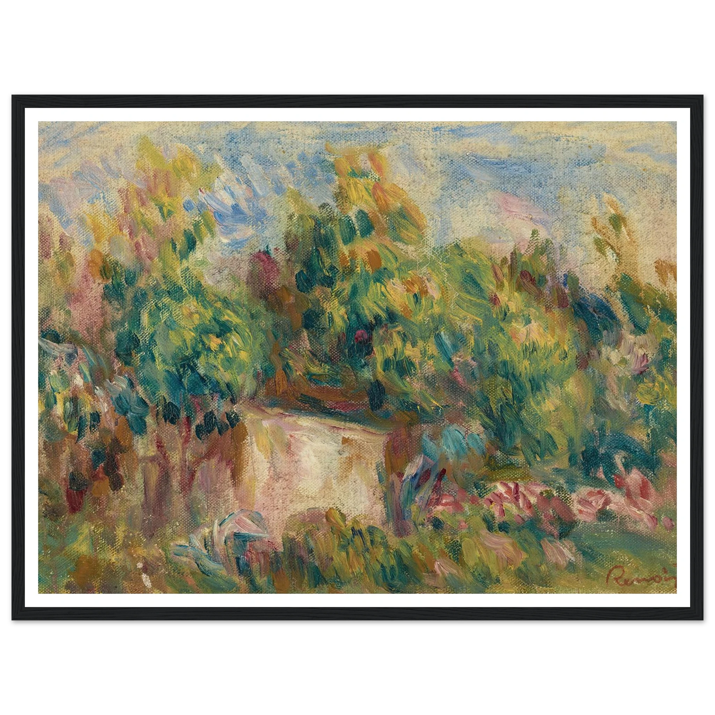 Cabanon près des Colettes (1916) Art Print | Pierre Auguste Renoir-Quipham Collections