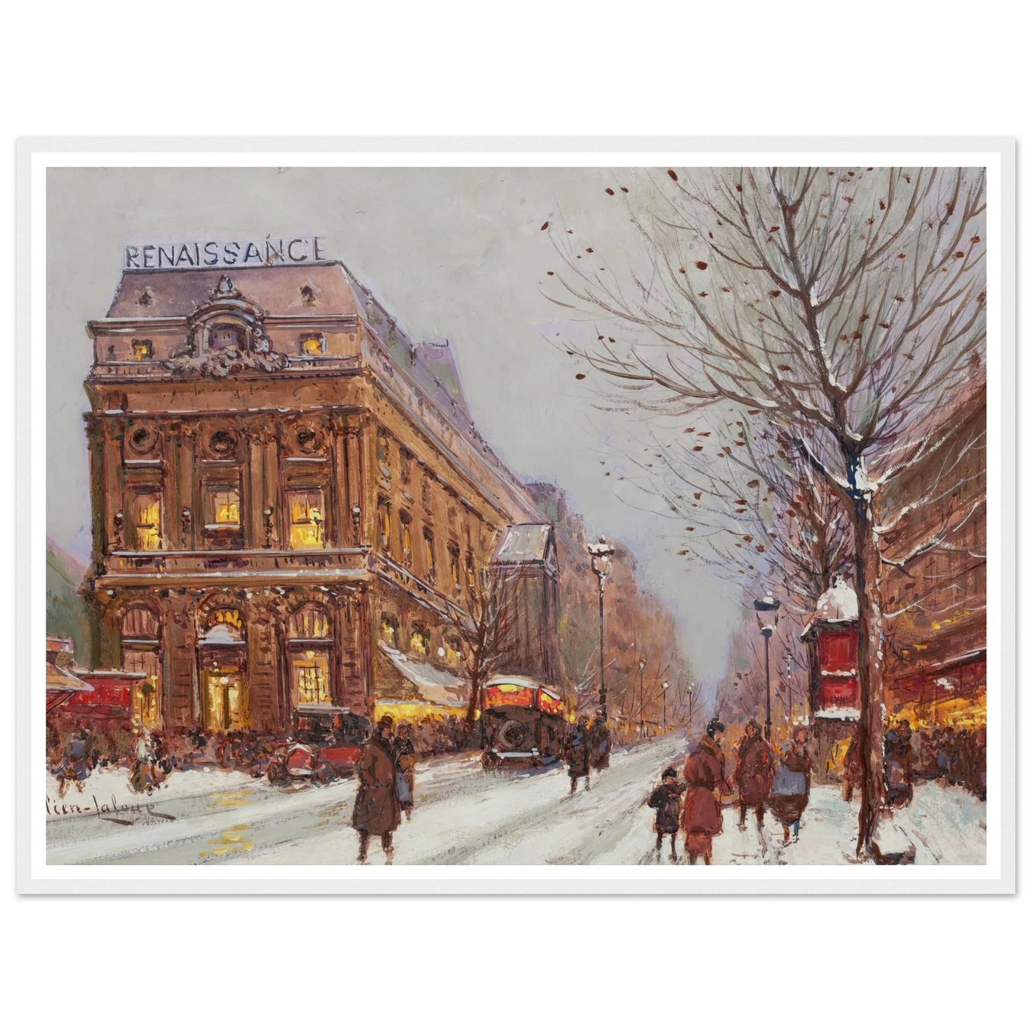 Théâtre de la Renaissance Art Print | Eugene Galien Laloue-Quipham Collections