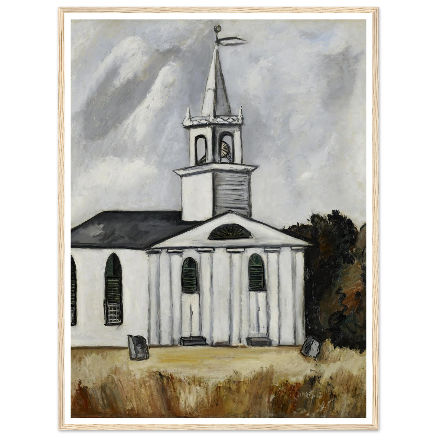 Church at Head Tide #2 (1938 - 1940) Art Print | Marsden Hartley-Quipham Collections