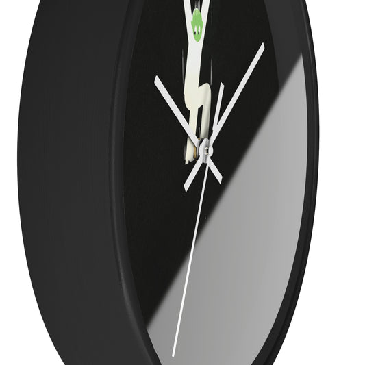 Untitled Wall Clock | Anonymous - White - Black Base - 10"