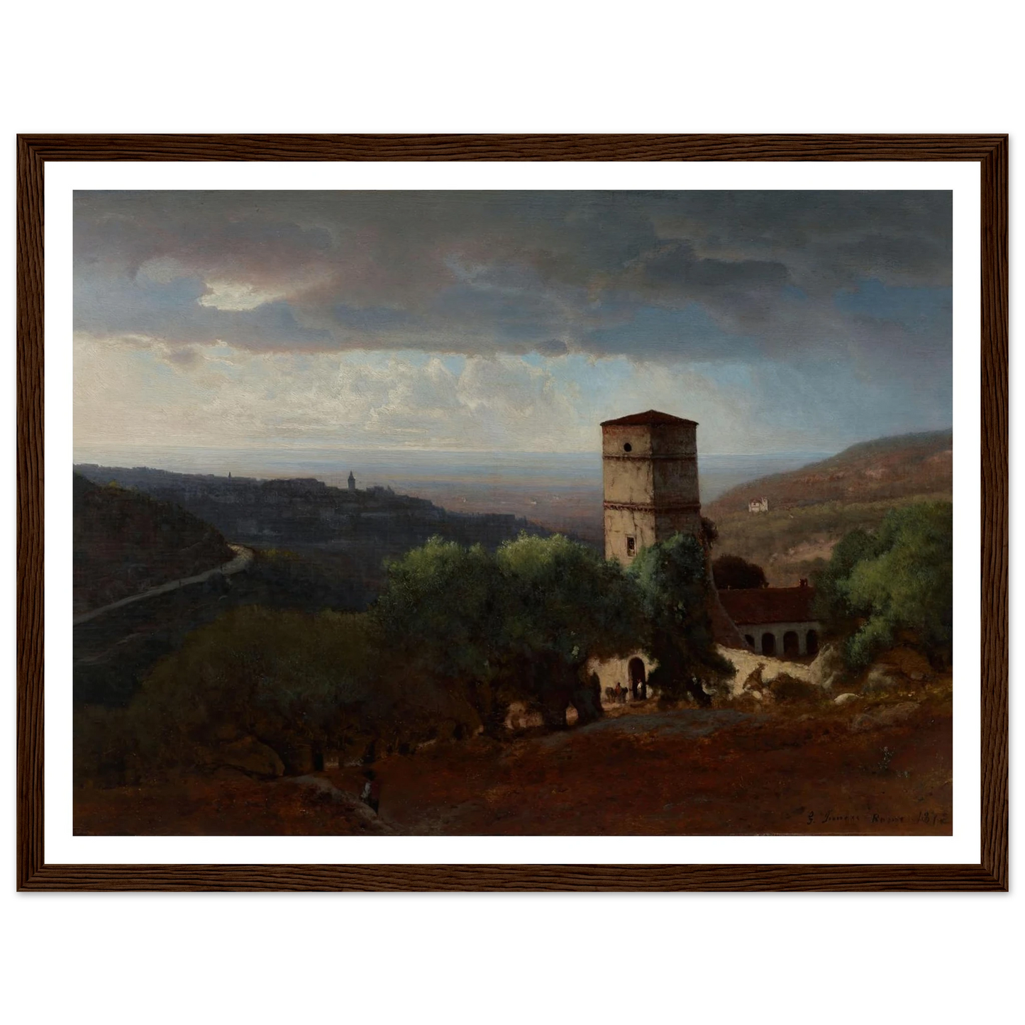 View of Rome from Tivoli (1872) Art Print | George Inness-Quipham Collections
