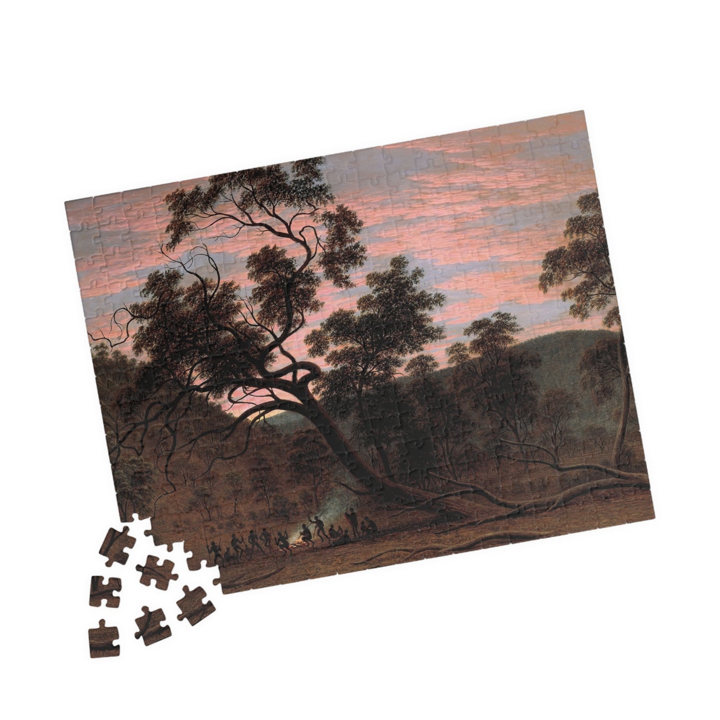 A corroboree of natives in Mills Plains Puzzle | John Glover-Quipham Collections