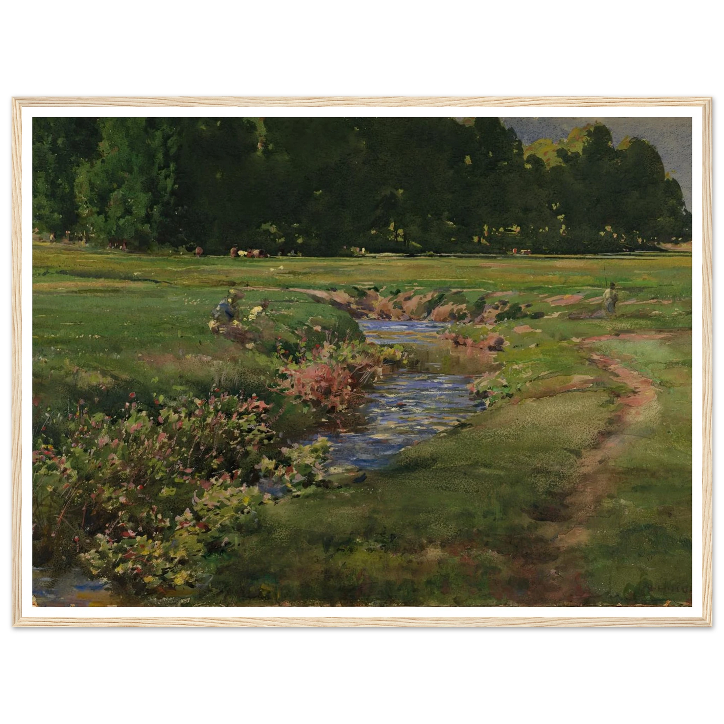 The Babbling Brook Art Print | William Henry Holmes-Quipham Collections